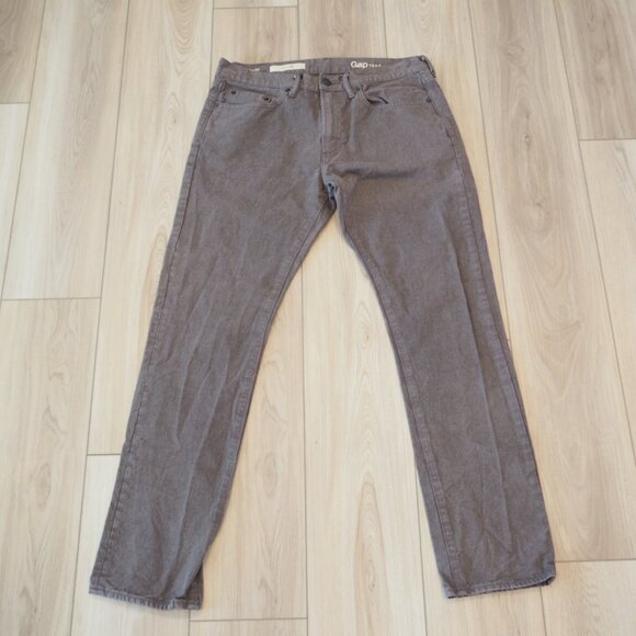 Gap 33x32 Men's Slim Fit Grey Jeans Preppy Style - Picture 1 of 9